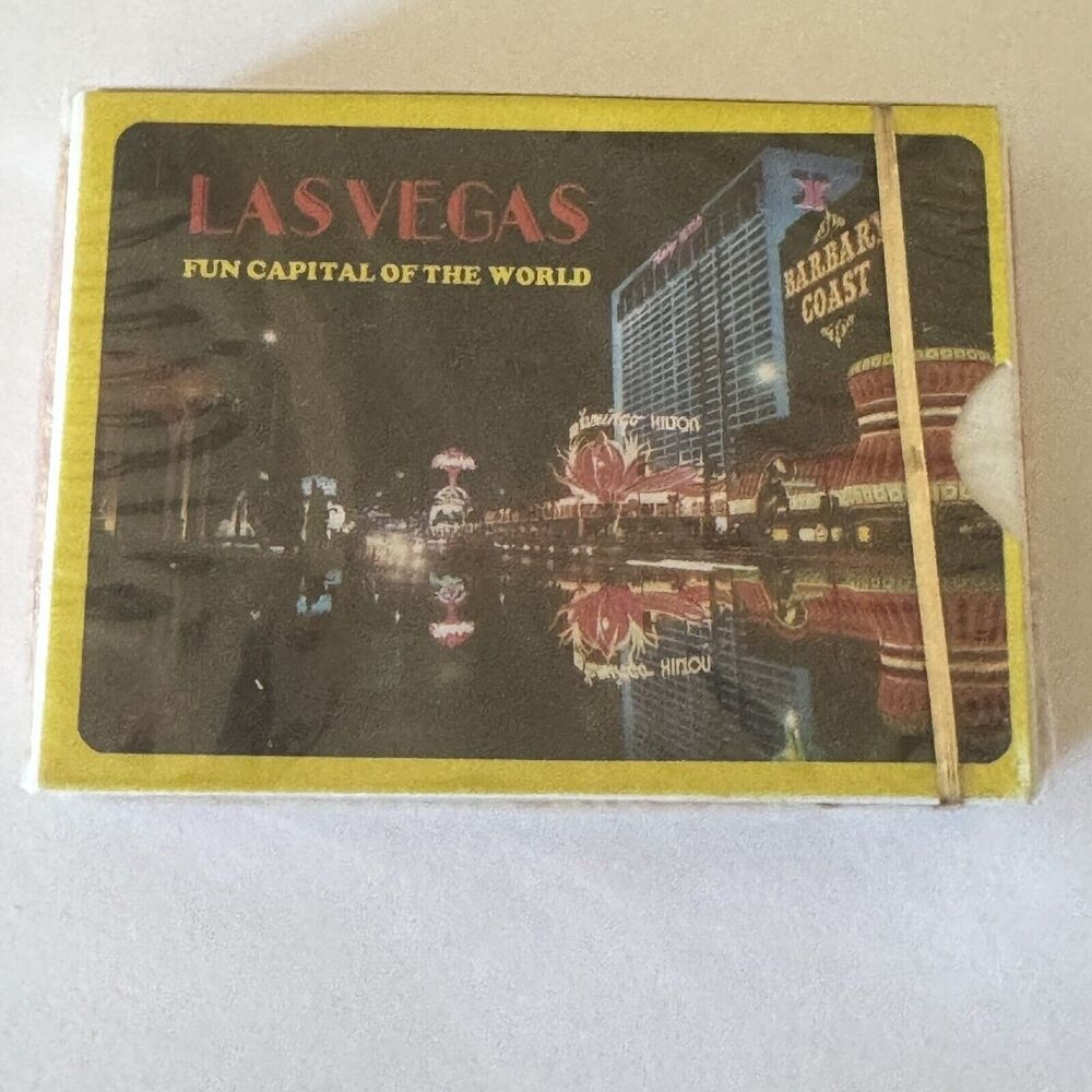 Las Vegas VTG Poker Size Playing Cards SEALED Deck Collectible‎ Gambling Games